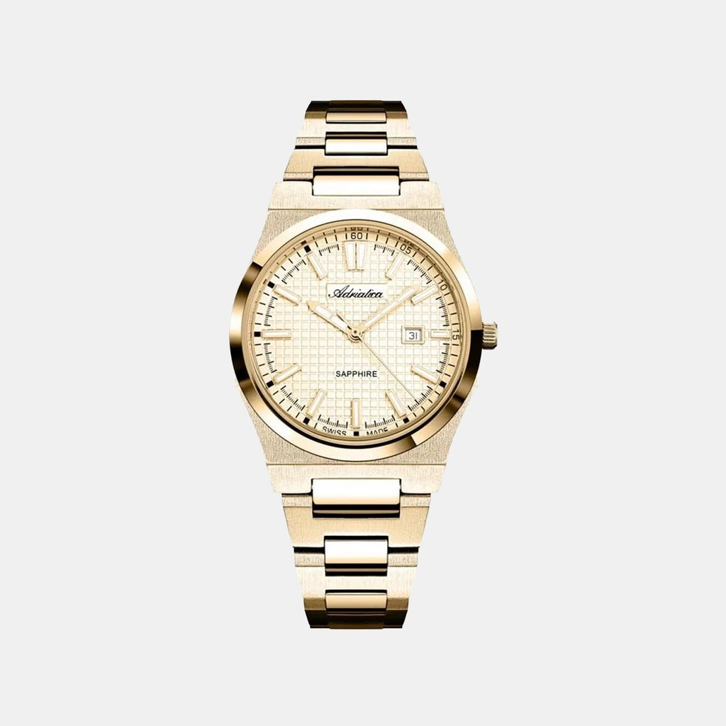 Women Quartz Champagne Dial Analog Stainless Steel Watch A3326.1111Q