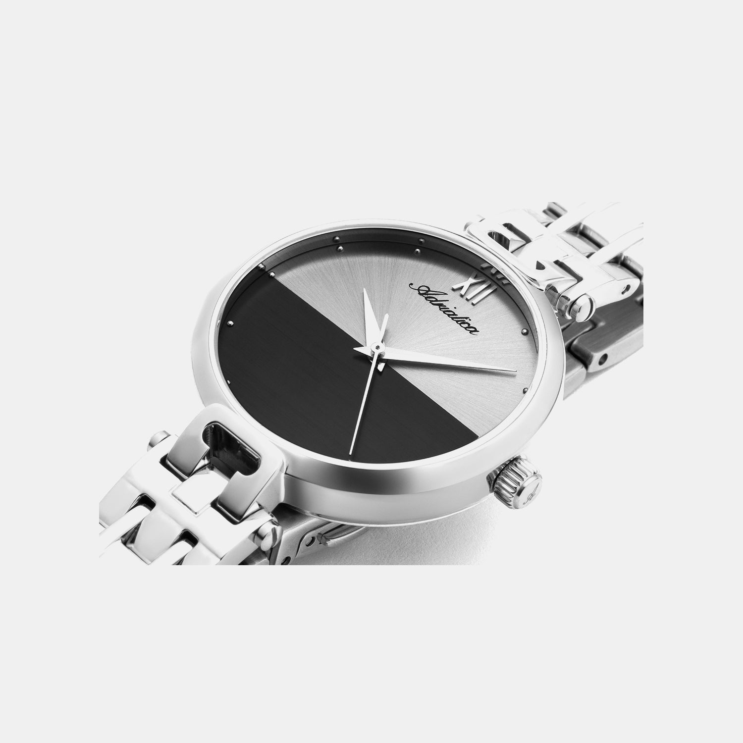 Essence Women Quartz Grey Dial Analog Stainless Steel Watch A3526.5187Q