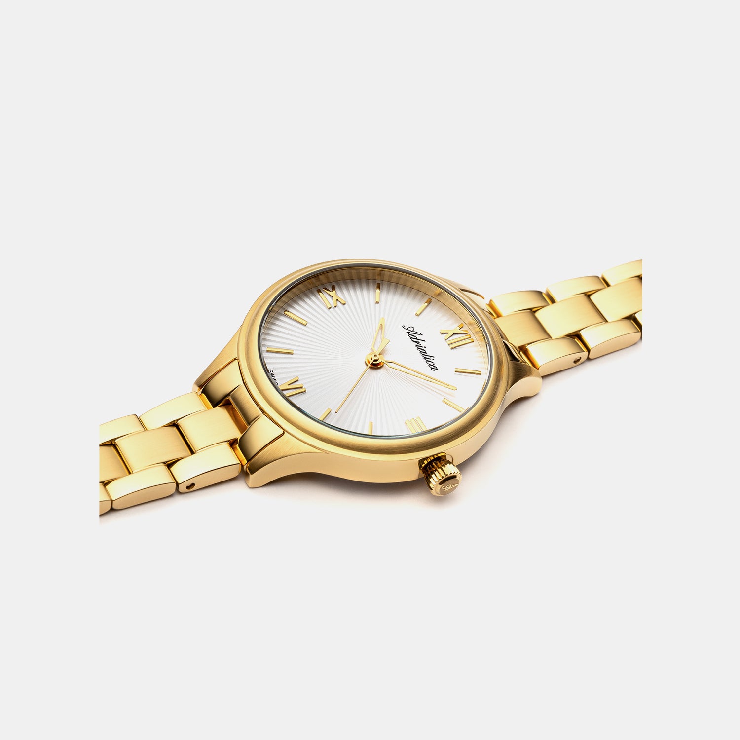 Essence Women Quartz Silver Dial Analog Stainless Steel Watch A3537.1163Q