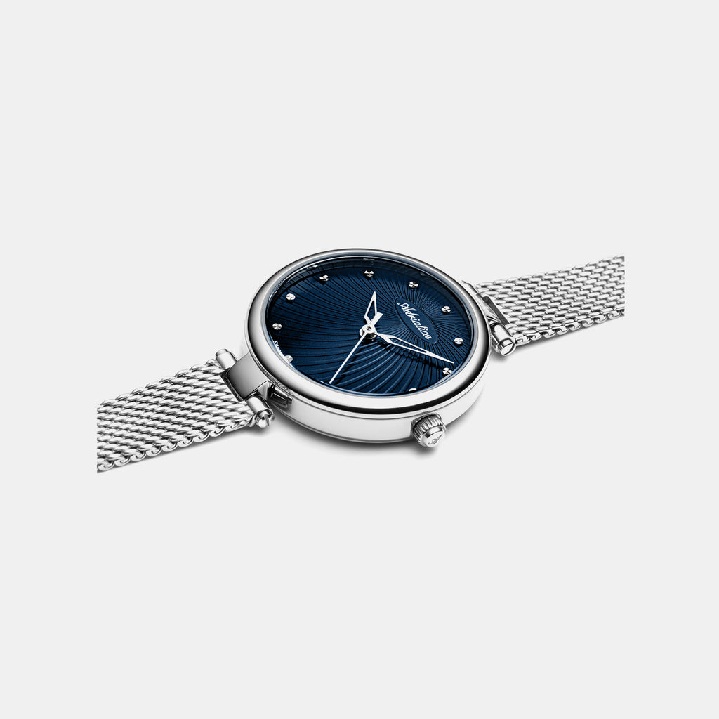 Milano Women Quartz Blue Dial Analog Stainless Steel Watch A3540.5145Q