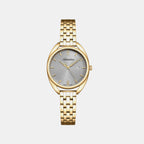 Essence Women Quartz Grey Dial Analog Stainless Steel Watch A3546.1157Q