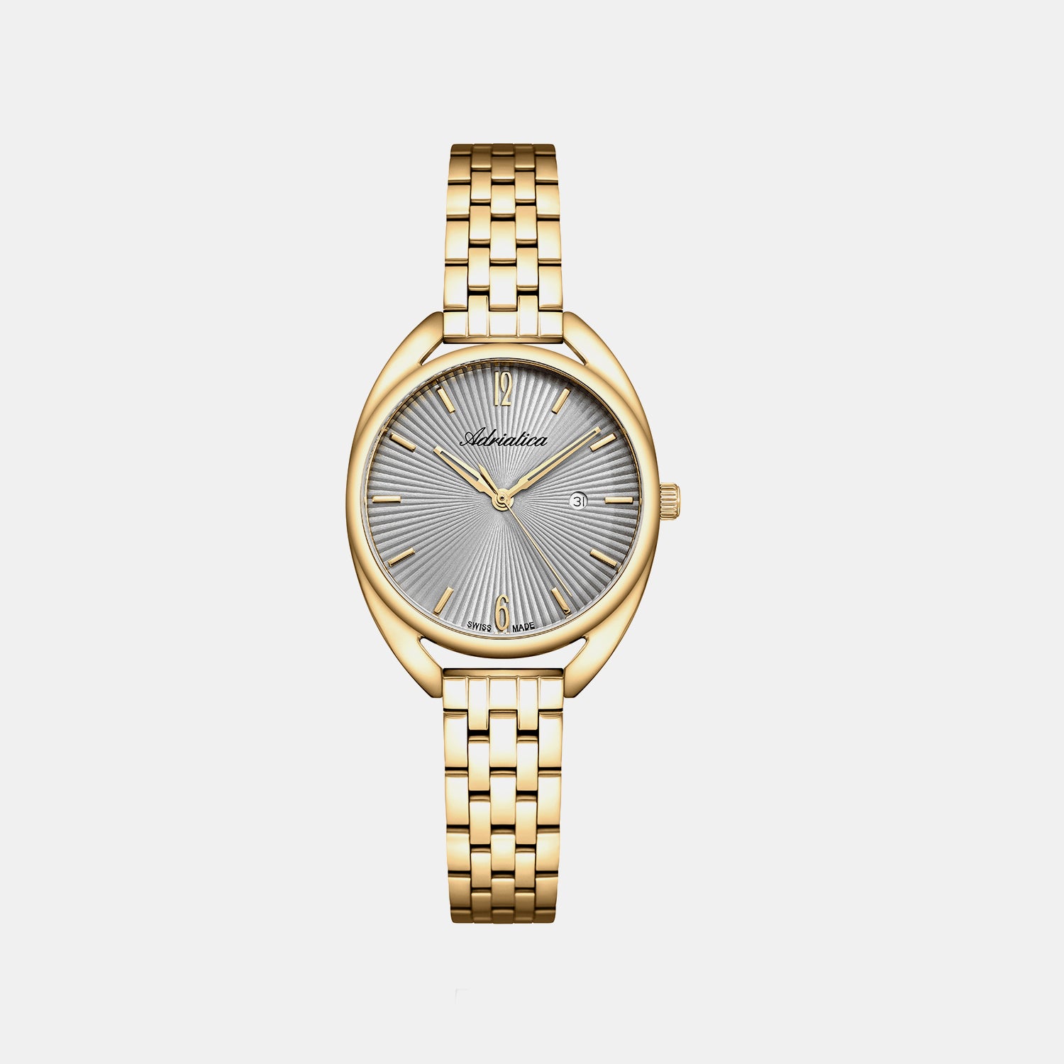 Essence Women Quartz Grey Dial Analog Stainless Steel Watch A3546.1157Q