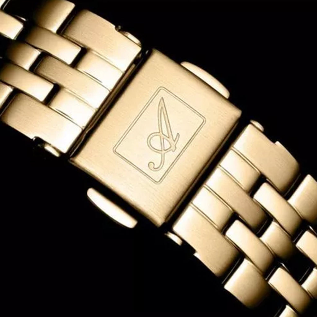 Essence Women Quartz Champagne Dial Analog Stainless Steel Watch A3547.1181Q