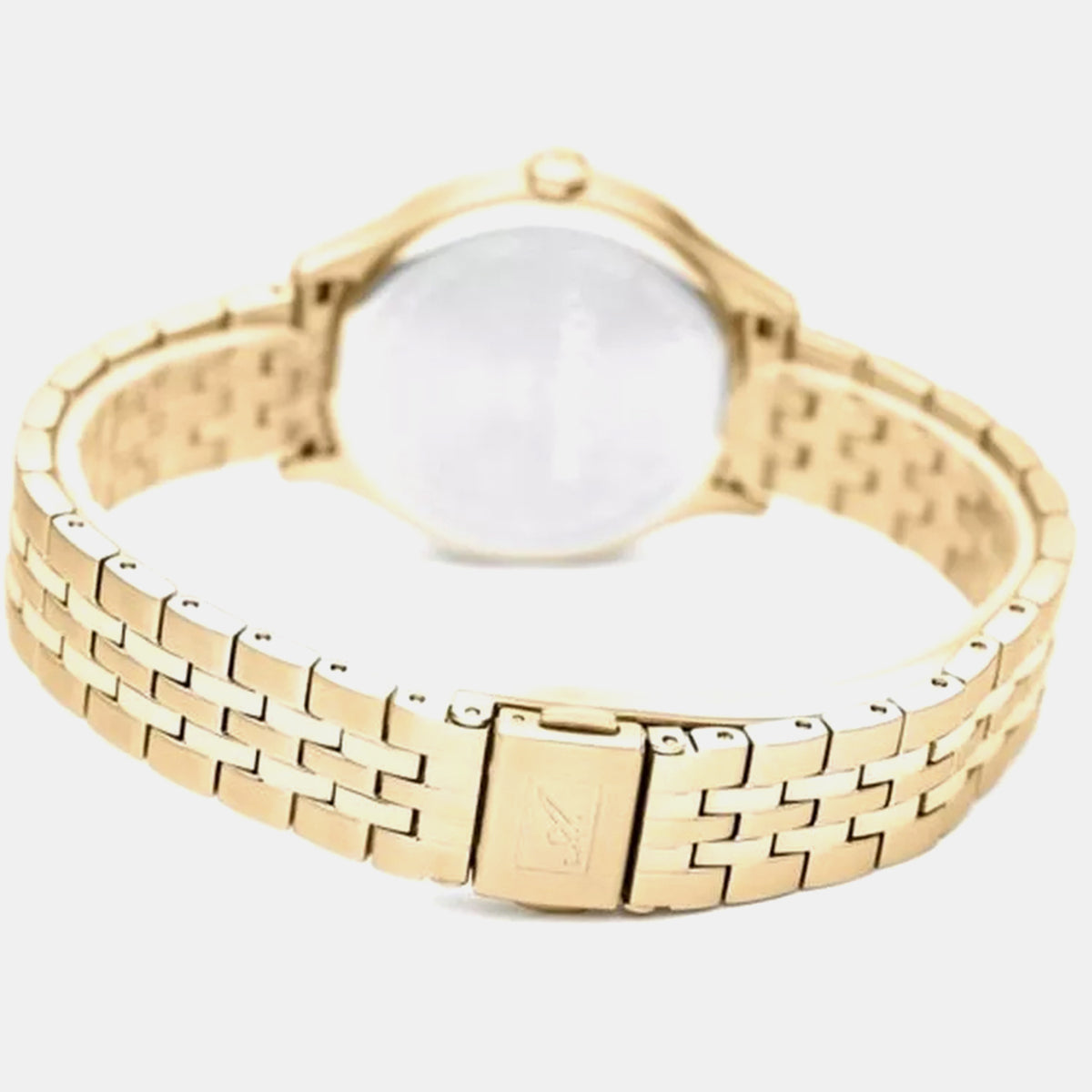 Essence Women Quartz Champagne Dial Analog Stainless Steel Watch A3547.1181Q