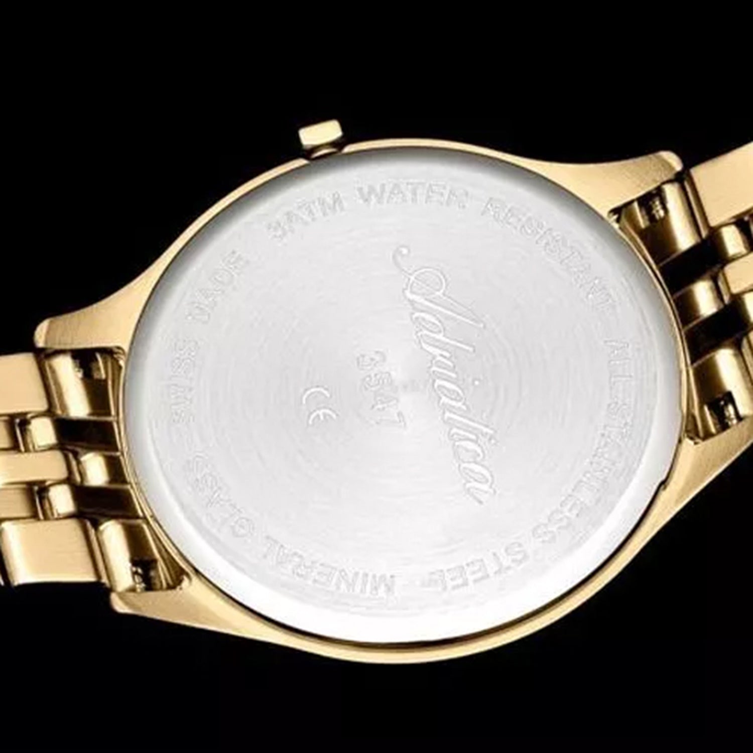 Essence Women Quartz Champagne Dial Analog Stainless Steel Watch A3547.1181Q