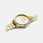 Essence Women Quartz Champagne Dial Analog Stainless Steel Watch A3547.1181Q