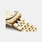 Essence Women Quartz Champagne Dial Analog Stainless Steel Watch A3547.1181Q