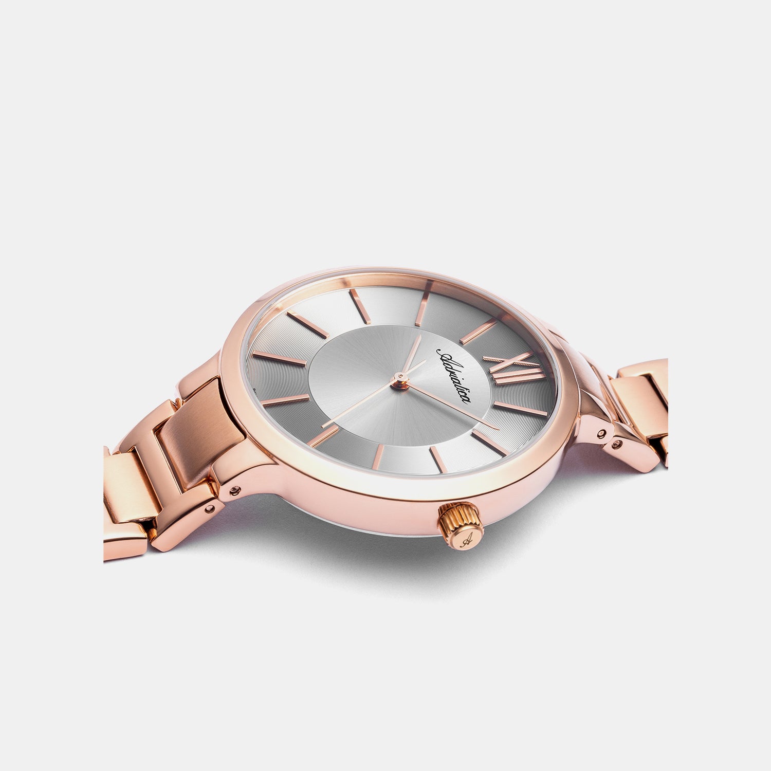 Essence Women Quartz Grey Dial Analog Stainless Steel Watch A3571.9167Q