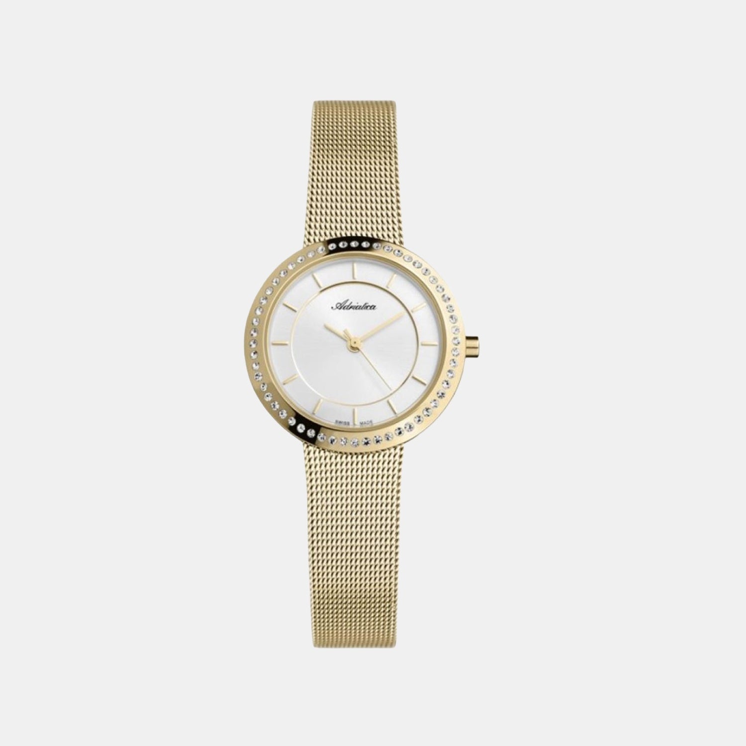 Preciuos Women Quartz Silver Dial Analog Stainless Steel Watch A3645.1113QZ