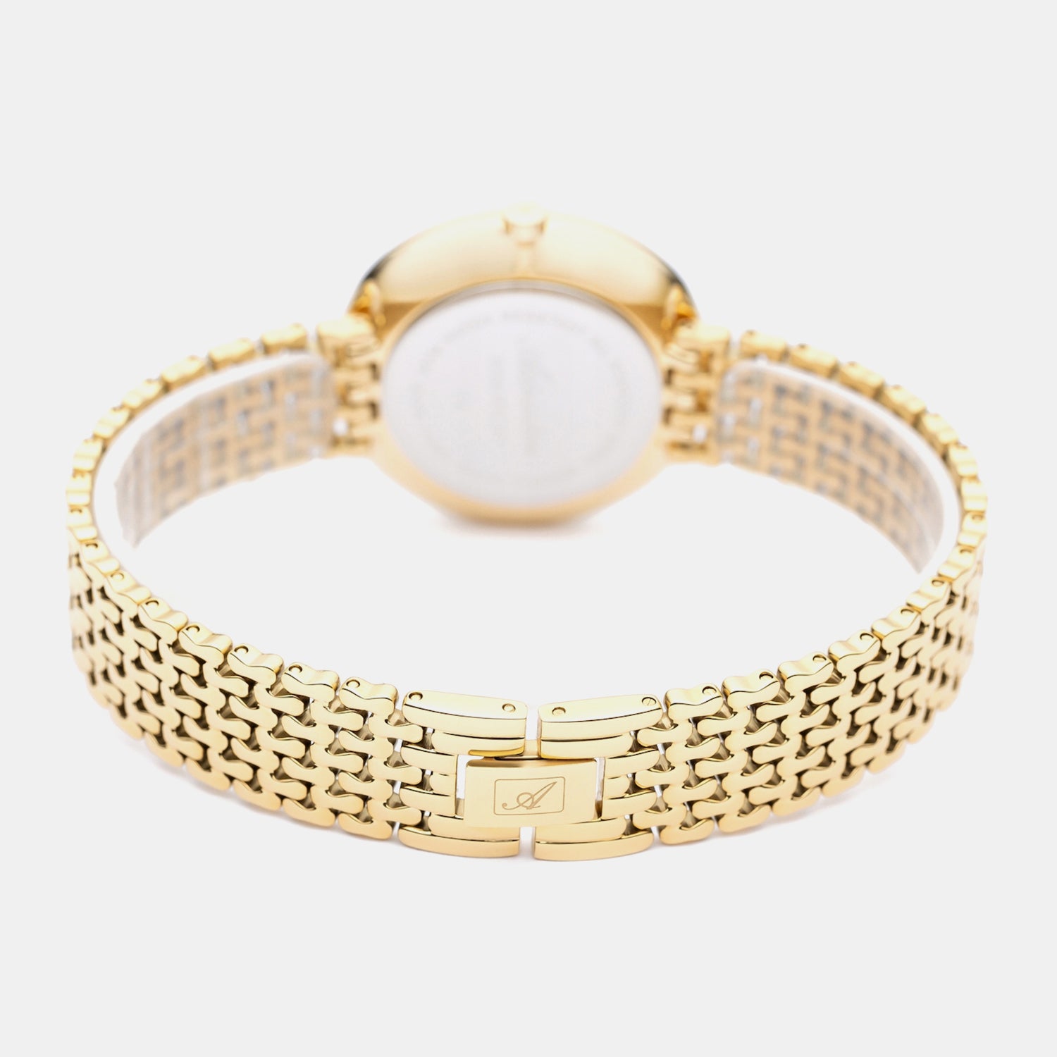 Essence Women Quartz Champagne Dial Analog Stainless Steel Watch A3724.1141Q