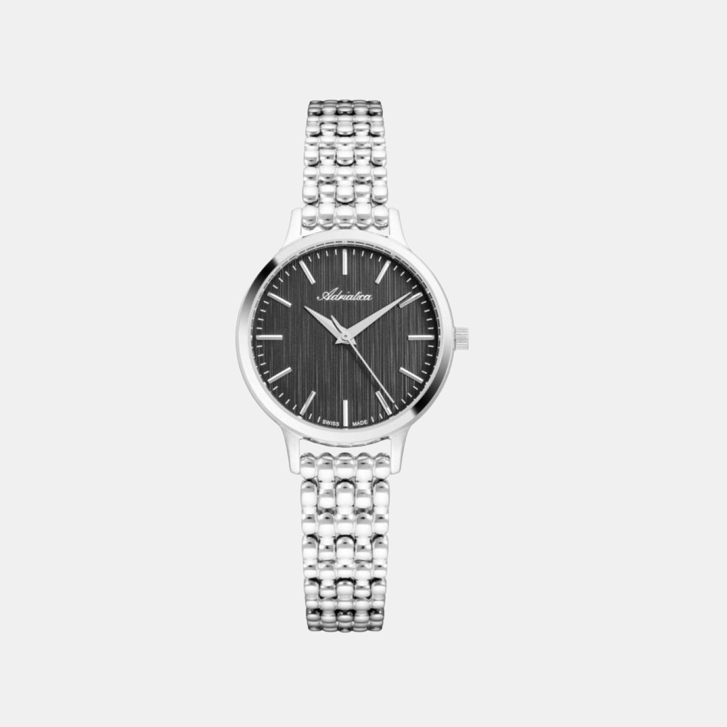 Essence Women Quartz Grey Dial Analog Stainless Steel Watch A3750.5116Q