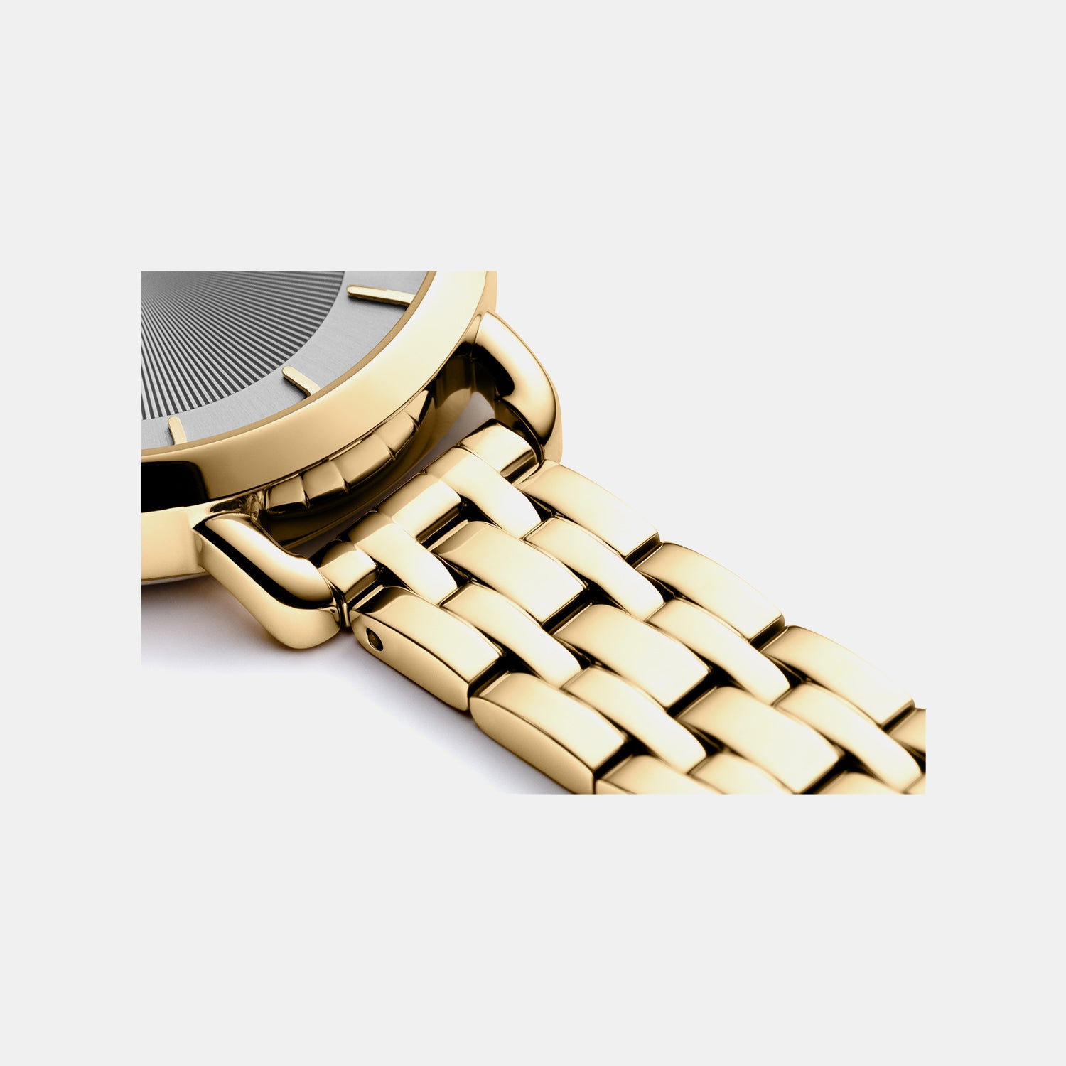 Essence Women Quartz Grey Dial Analog Stainless Steel Watch A3766.1117Q