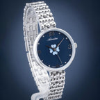 Essence Women Quartz Blue Dial Analog Stainless Steel Watch A3783.5175Q