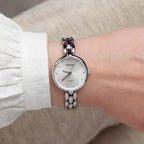 Essence Women Quartz Silver Dial Analog Stainless Steel Watch A3788.5143Q