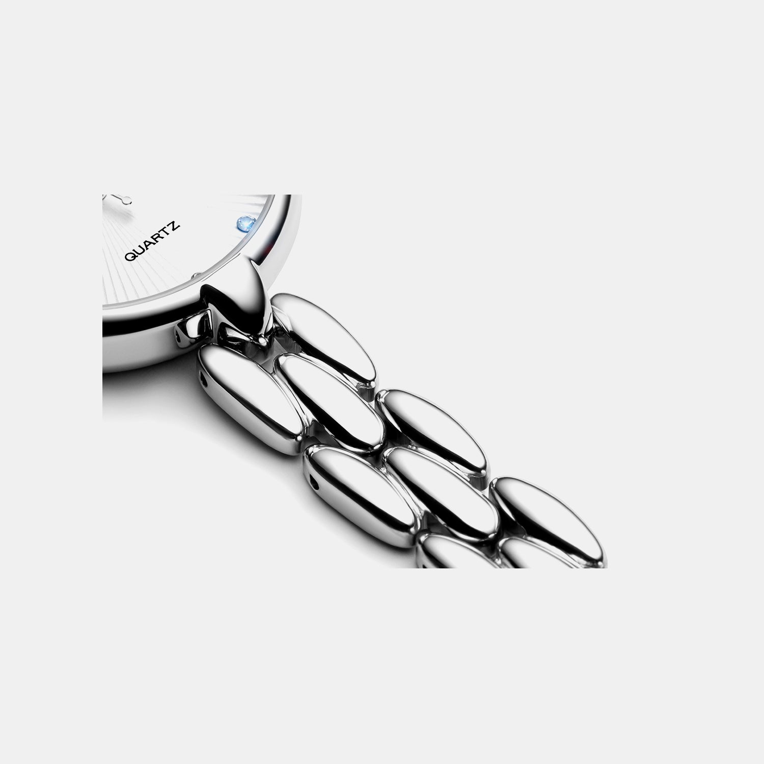 Essence Women Quartz Silver Dial Analog Stainless Steel Watch A3788.5143Q