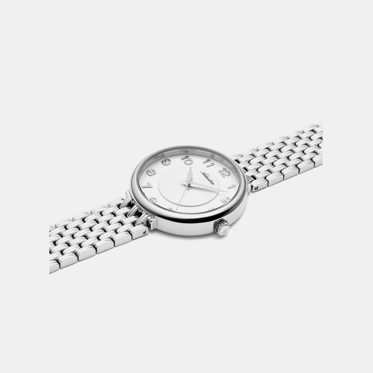 Essence Women Quartz Silver Dial Analog Stainless Steel Watch A3791.5123Q