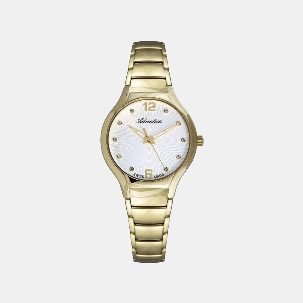 Essence Women Quartz Silver Dial Analog Stainless Steel Watch A3798.1173Q