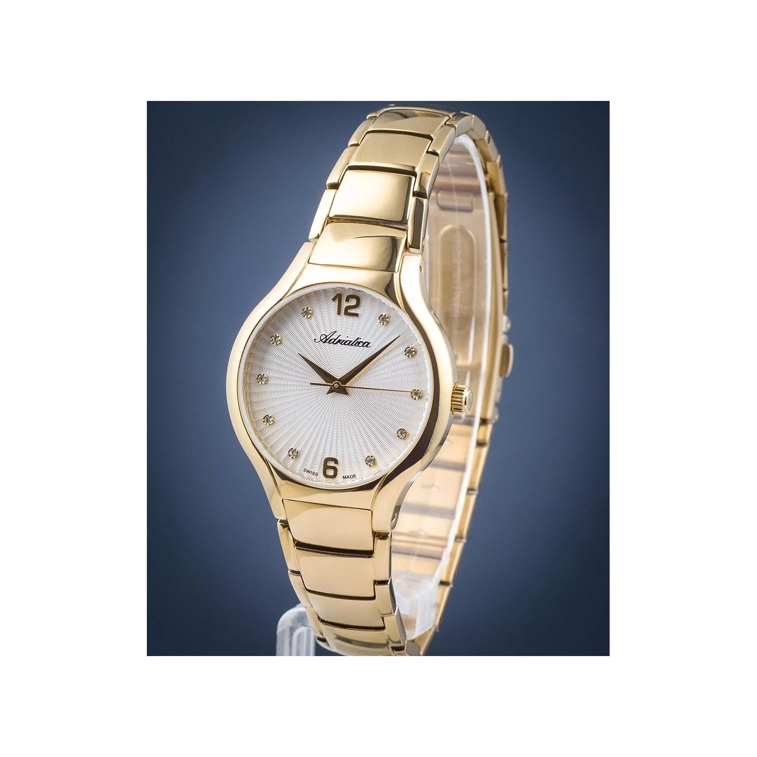 Essence Women Quartz Silver Dial Analog Stainless Steel Watch A3798.1173Q