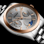 Women Quartz Grey Dial Multi-Function Stainless Steel Watch A3802.R117QF