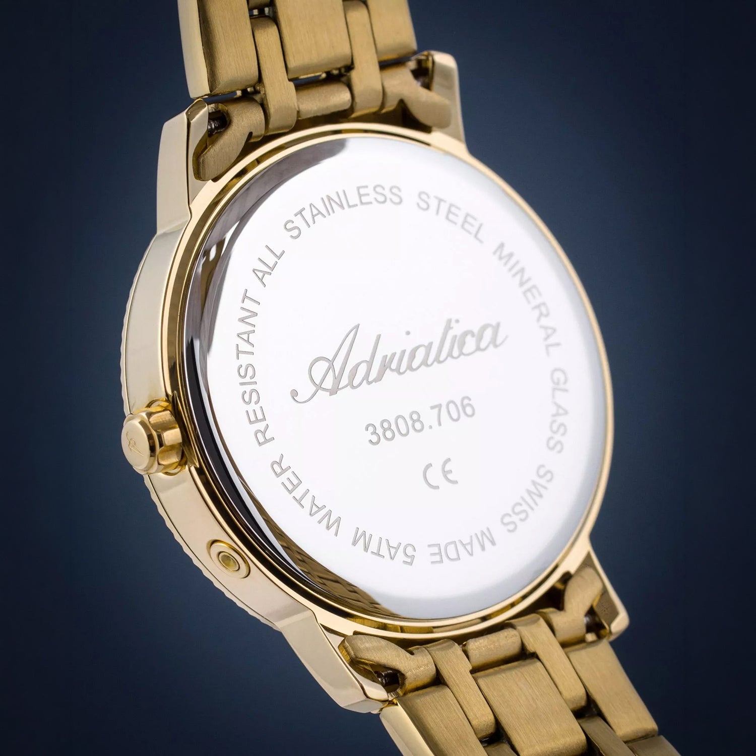 Moonphase For Her Women Quartz Grey Dial Multi-Function Stainless Steel Watch A3808.1117QF
