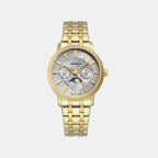 Moonphase For Her Women Quartz Grey Dial Multi-Function Stainless Steel Watch A3808.1117QF