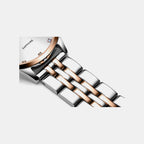 Essence Women Quartz Silver Dial Analog Stainless Steel Watch A3831.R143Q