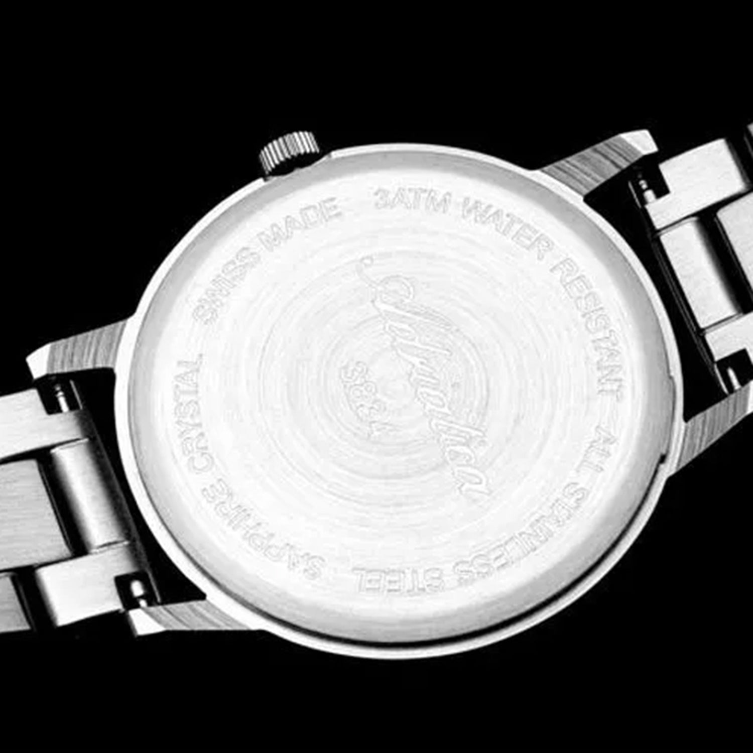 Moonphase For Her Women Quartz Grey Dial Multi-Function Stainless Steel Watch A3834.R1R7QF