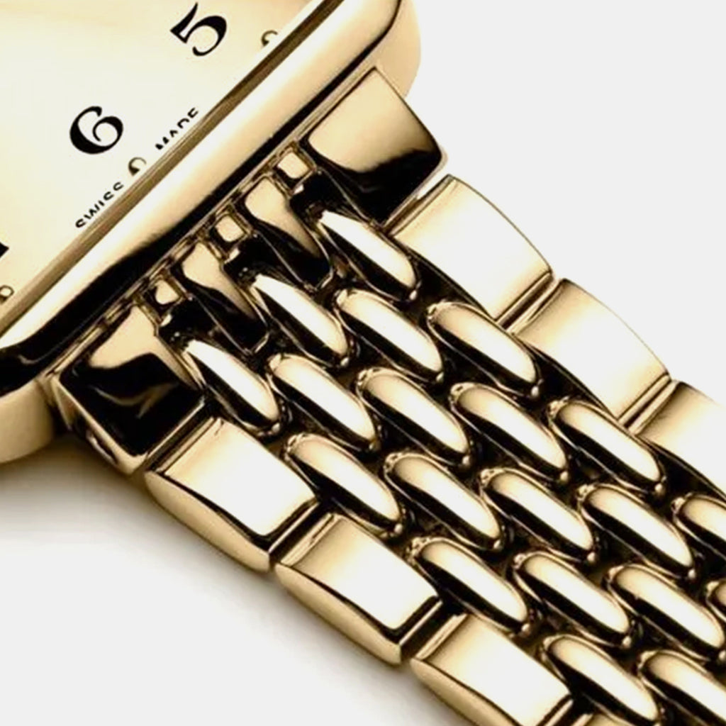 Women Quartz Gold Dial Analog Stainless Steel Watch A3844.1121Q