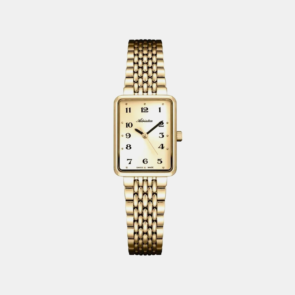 Women Quartz Gold Dial Analog Stainless Steel Watch A3844.1121Q