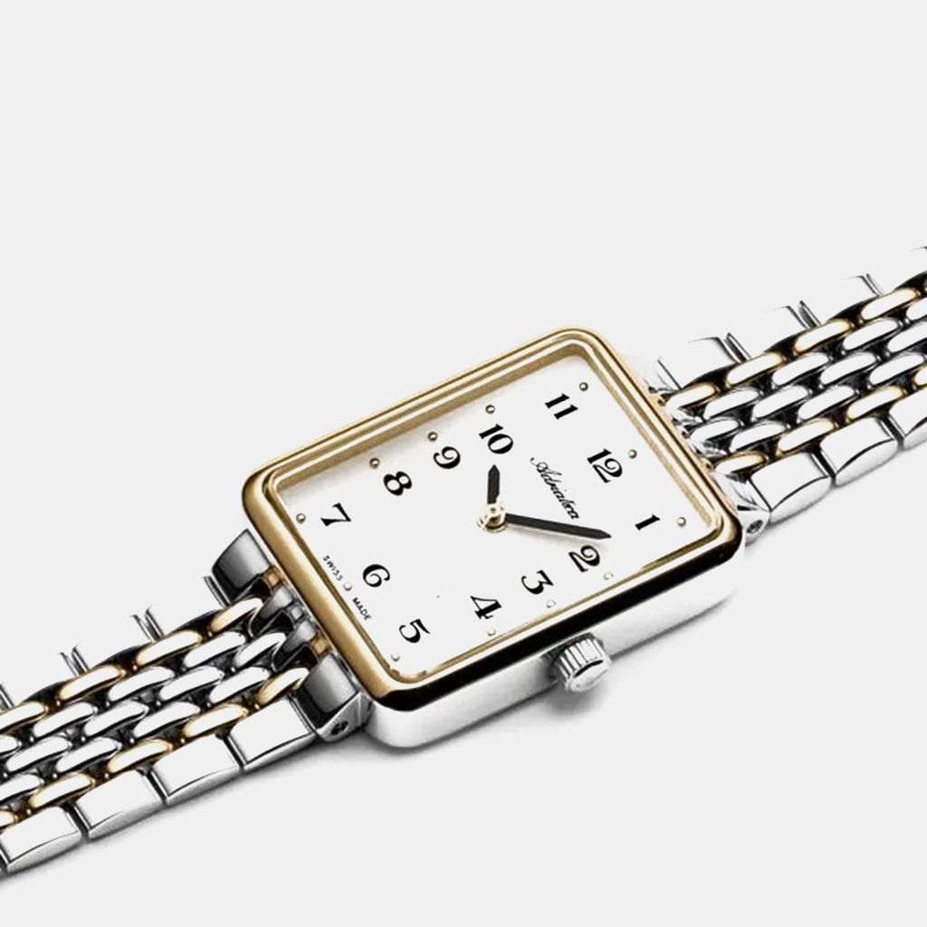 Classic Women Quartz Silver Dial Analog Stainless Steel Watch A3844.2123Q