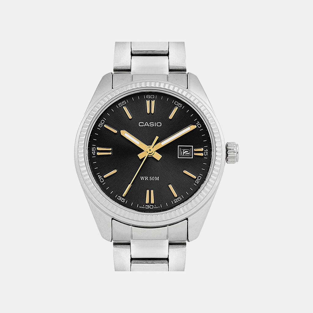 Enticer Women Quartz Black Dial Analog Stainless Steel Watch A474