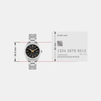 Enticer Women Quartz Black Dial Analog Stainless Steel Watch A474