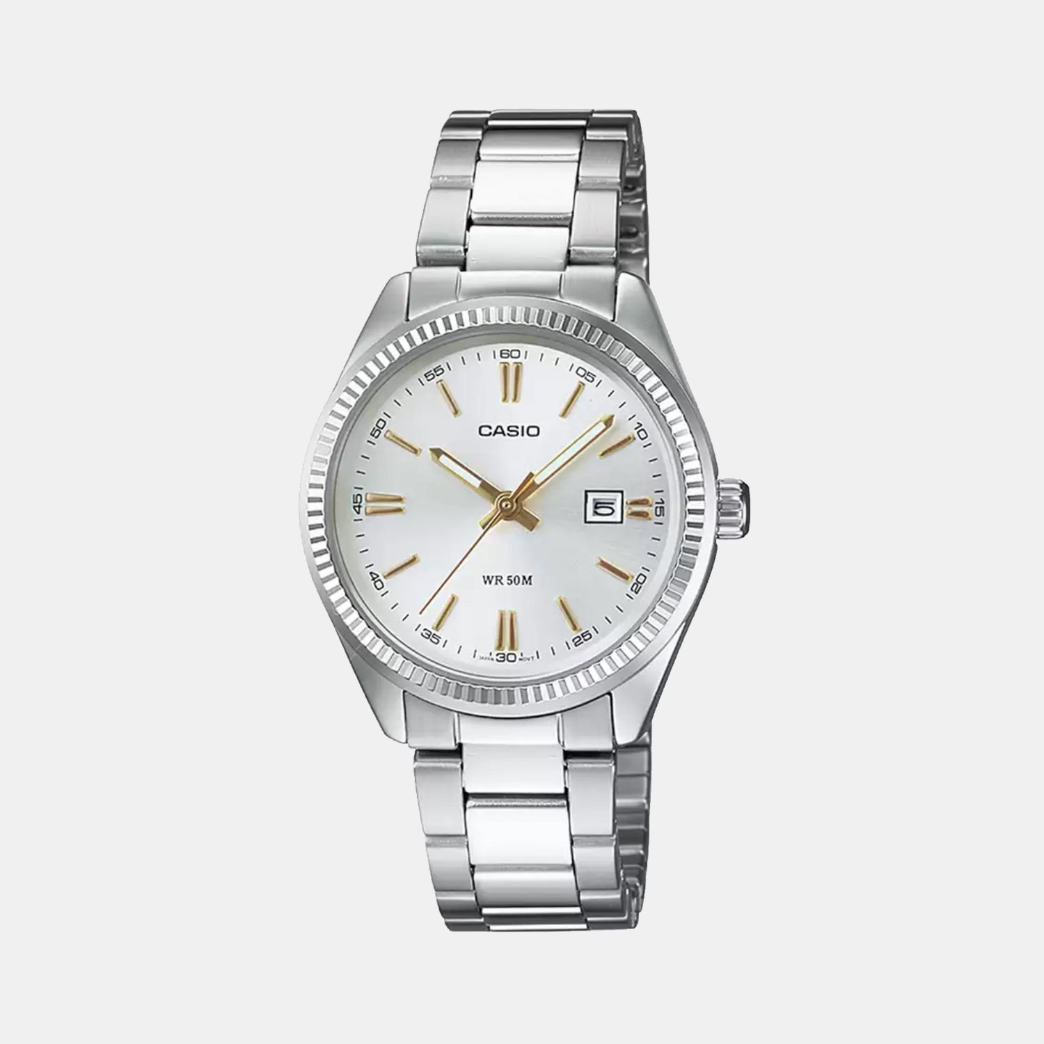 Enticer Women Quartz White Dial Analog Stainless Steel Watch A475