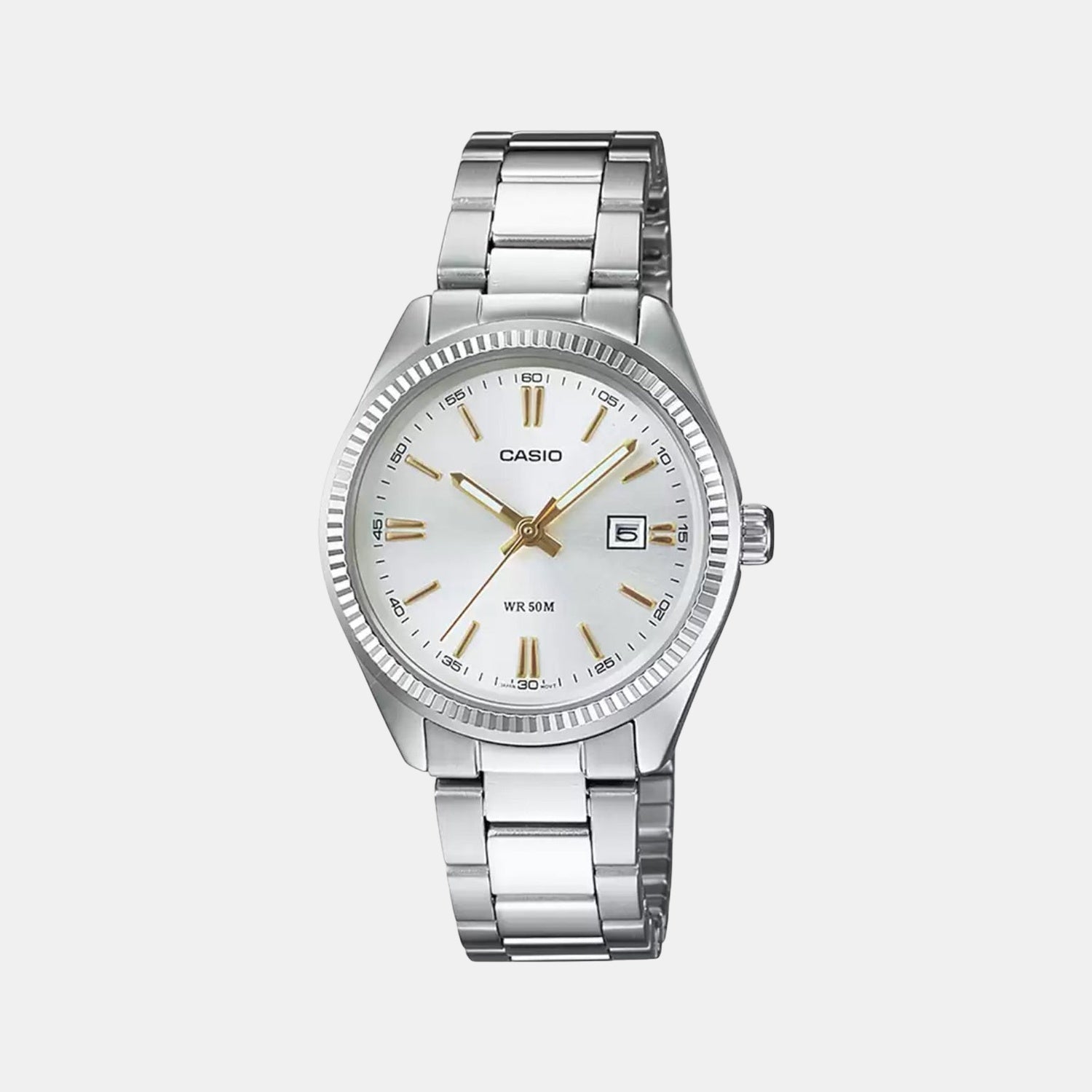 Enticer Women Quartz White Dial Analog Stainless Steel Watch A475