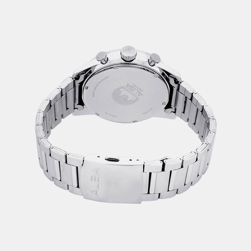 Signa Men Quartz Green Dial Chronograph Stainless Steel Watch A4B007X1