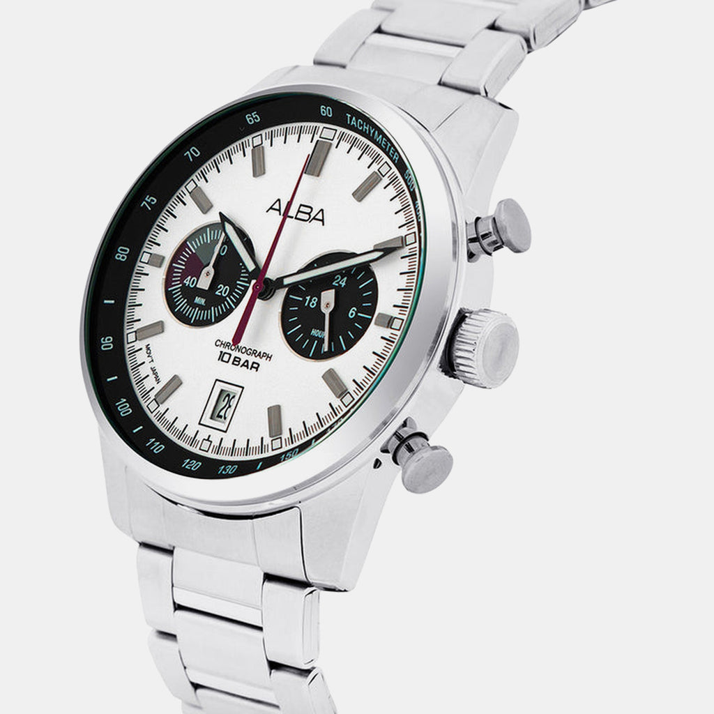 Signa Men Quartz Multicolour Dial Chronograph Stainless Steel Watch A4B009X1