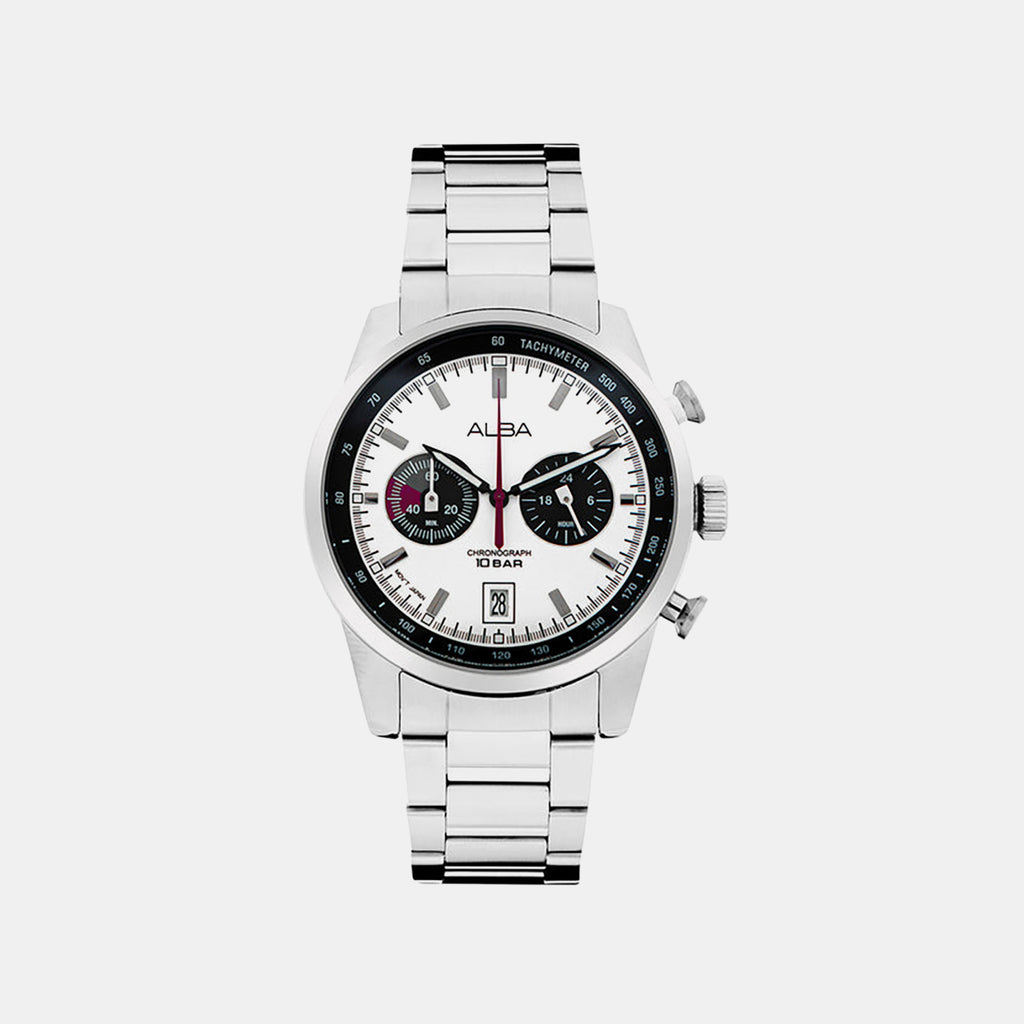 Signa Men Quartz Multicolour Dial Chronograph Stainless Steel Watch A4B009X1
