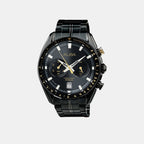 Men Quartz Black Dial Chronograph Steel Watch A4B013X1