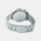 Men Quartz Navy Blue Dial Chronograph Steel Watch A4B017X1