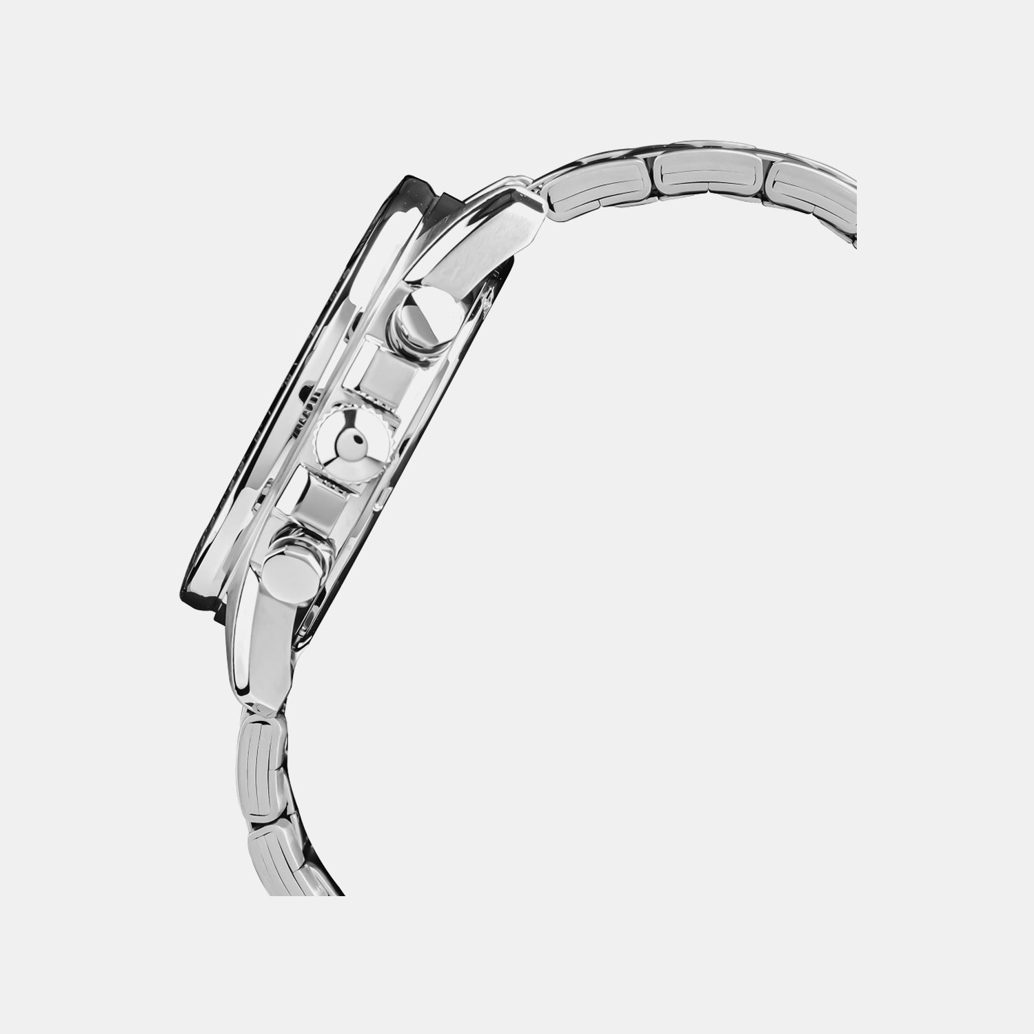 Men Quartz Navy Blue Dial Chronograph Steel Watch A4B017X1