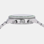 Men Quartz Green Dial Chronograph Stainless Steel Watch A4B029X1