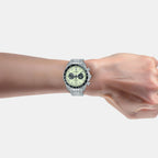 Active Men Quartz Green Dial Chronograph Stainless Steel Watch A4B033X1
