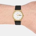 Trendline Men Quartz Dial Analog Leather Watch A500