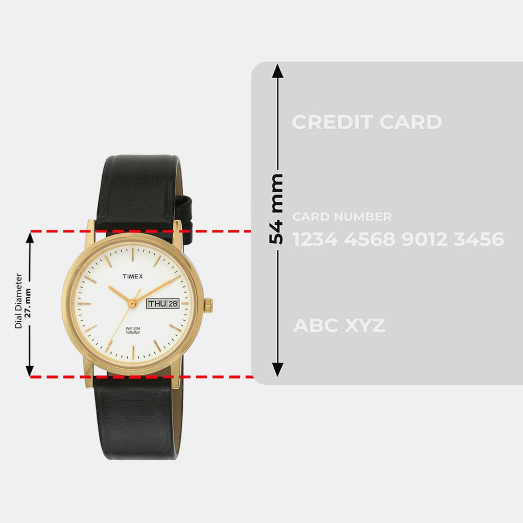 Trendline Men Quartz Dial Analog Leather Watch A500