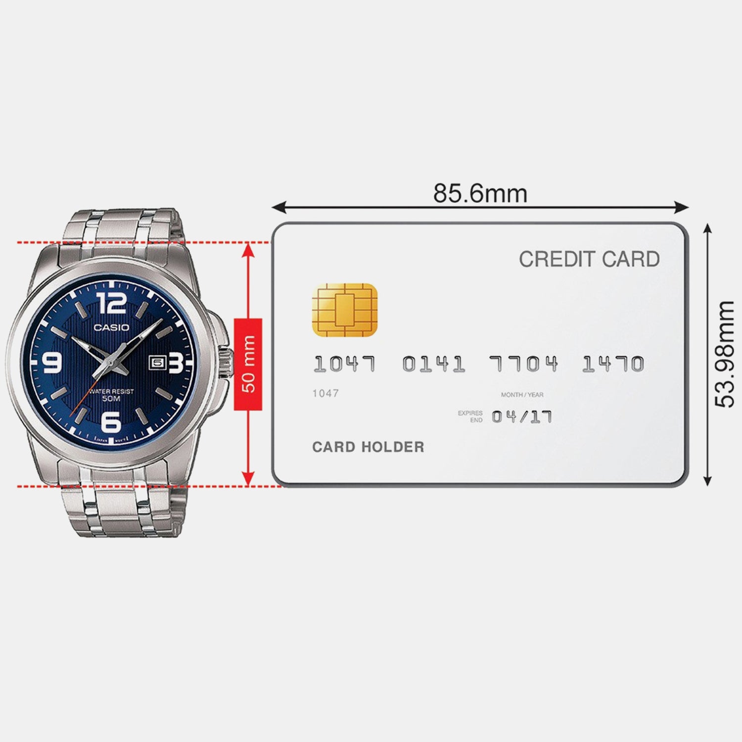 Enticer Men Quartz Blue Dial Analog Stainless Steel Watch A551