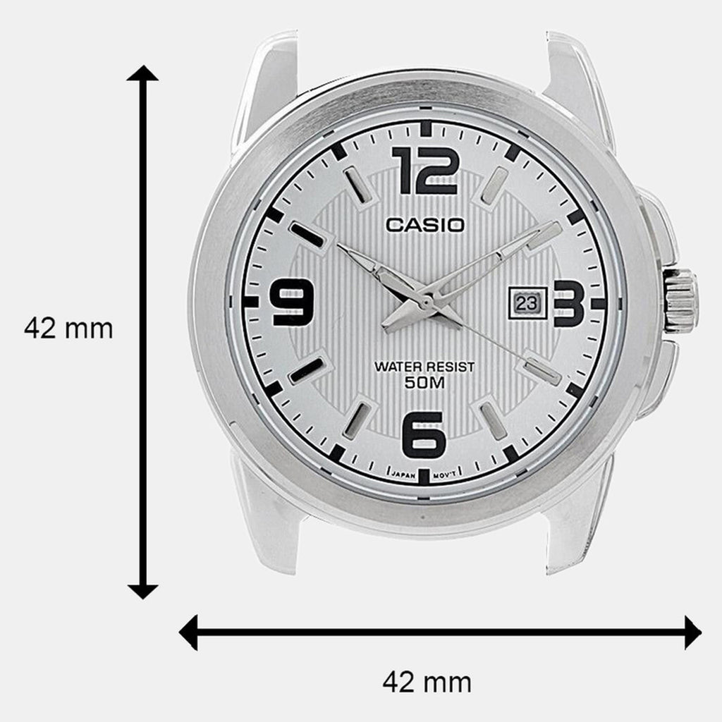 Enticer Men Quartz White Dial Analog Stainless Steel Watch A552