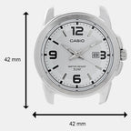 Enticer Men Quartz White Dial Analog Stainless Steel Watch A552