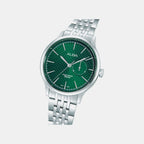 Prestige Men Quartz Green Dial Analog Stainless Steel Watch A5B001X1