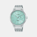 Prestige Men Quartz Light Blue Dial Analog Stainless Steel Watch A5B007X1