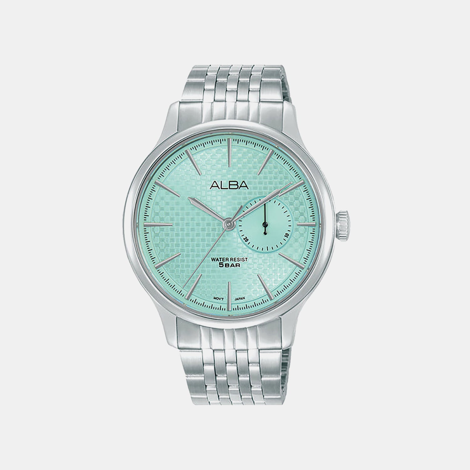 Prestige Men Quartz Light Blue Dial Analog Stainless Steel Watch A5B007X1